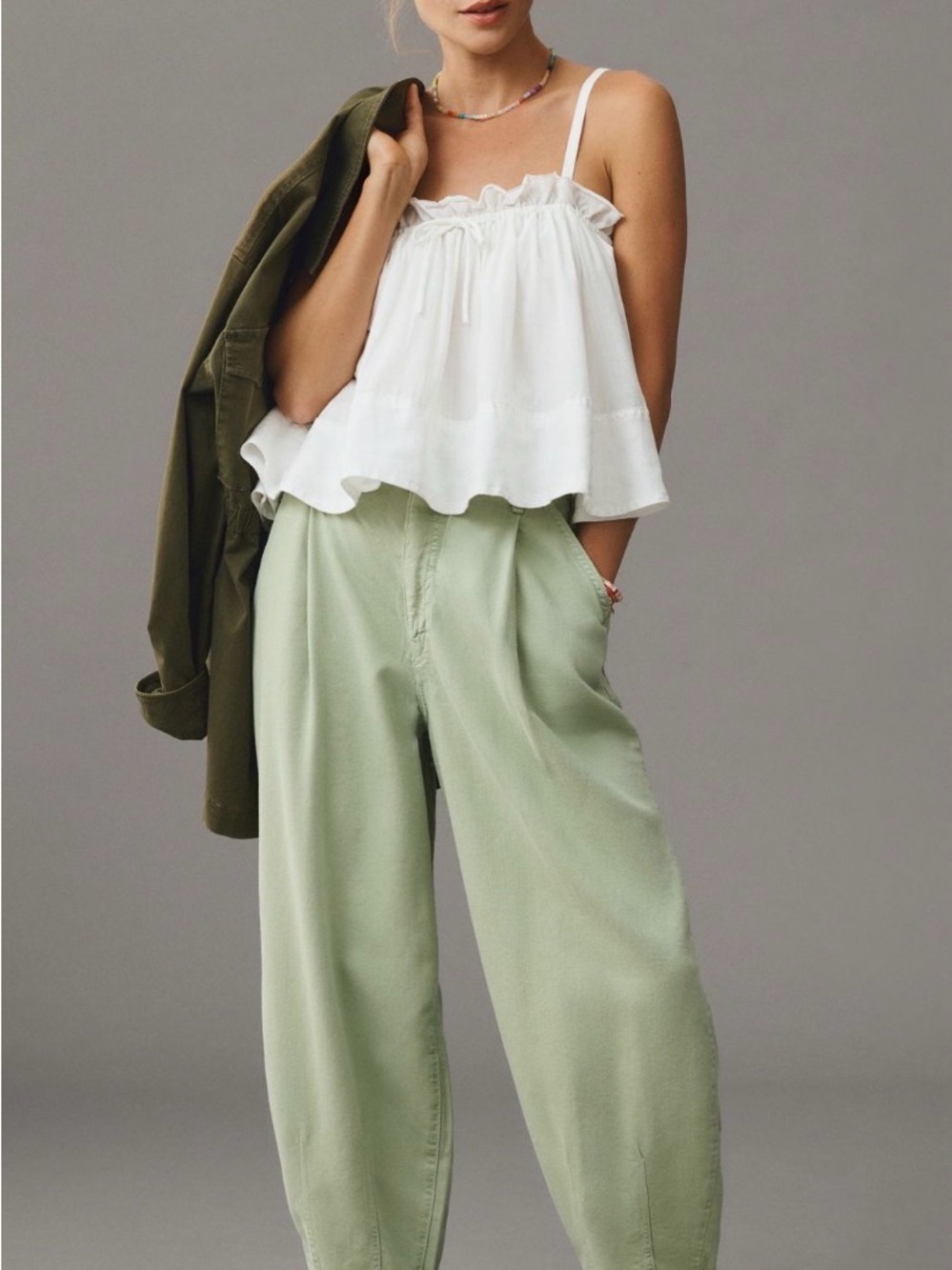 Anthropologie Pilcro The Breaker mid rise pull on jeans relaxed-fit tapered